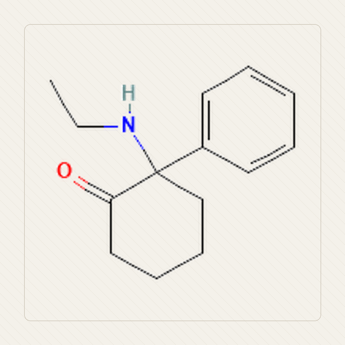 O-PCE, educational illustration of the molecule's formula
