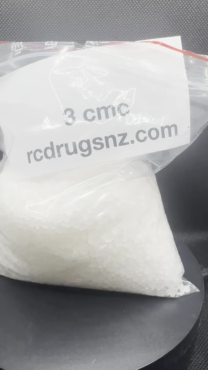 3-CMC crystals with a batch card.